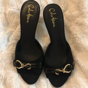 Brand new Cole Haan Nike Air black open toe heels
